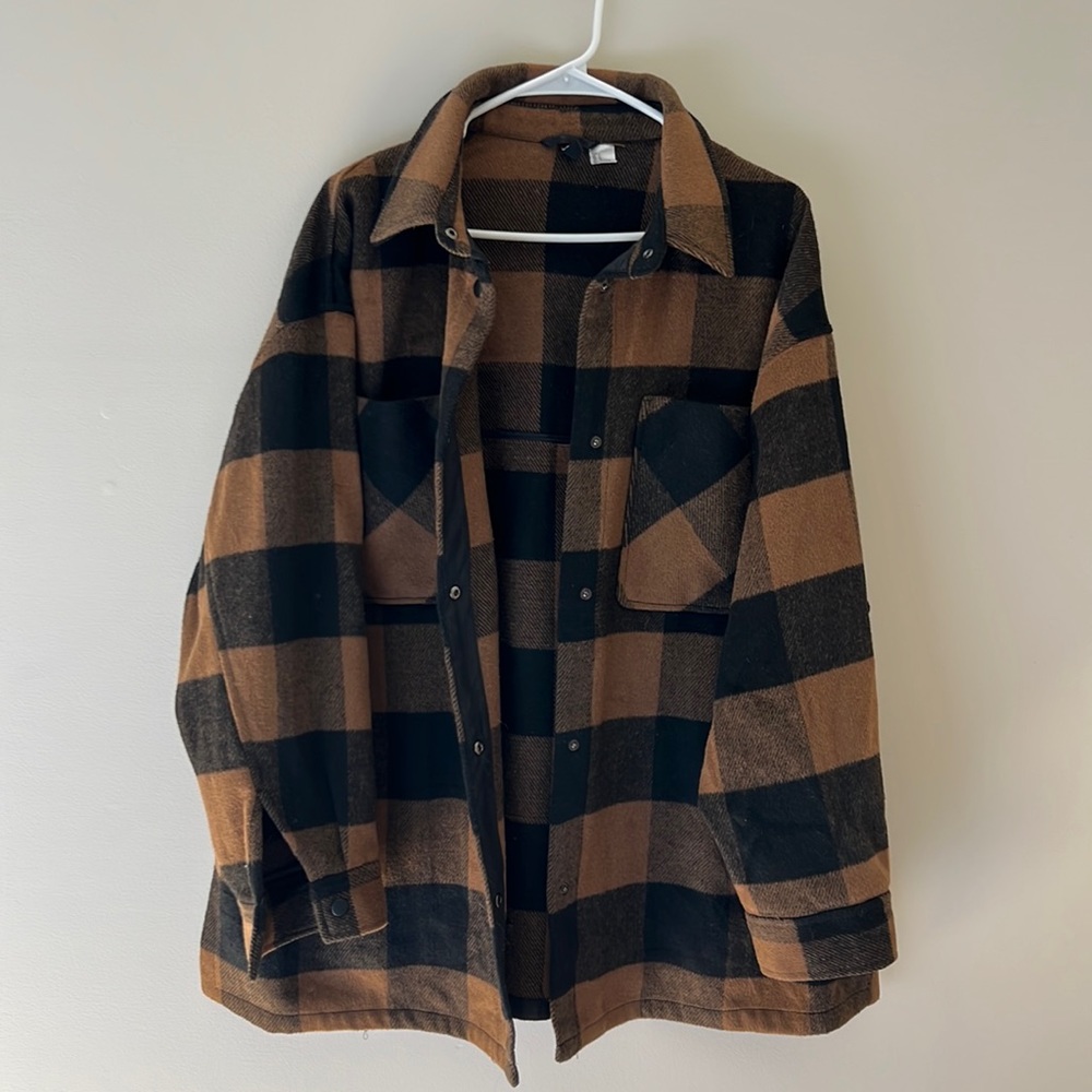H&M flannel shirt jacket